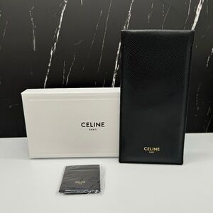 NEW AUTHENTIC CELINE CASE FOR EYEWEAR, BLACK LIGHT CASE FOR EYEWEAR